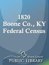 1820 Boone Co., KY Federal Census
